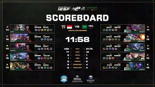 Mobile Legends Indonesia vs Saudi Arabia IESF WEC 2024 [upl. by Elrahc35]