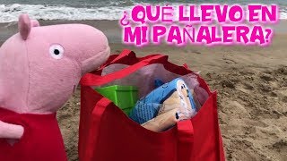 Peppa Pig prepara la PAÑALERA para la playa con agua de PJ MASK  Vídeos de Peppa Pig en español [upl. by Amri]