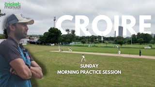 A Sunday at Croire  Practice with Coach Dhruv  Junior group friendly match Fielding session [upl. by Josefina840]