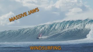 Pushing the limits of windsurfing at Jaws  Peahi [upl. by Bach]