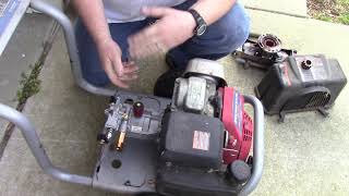 Excell 2600 pump replacement with Honda GC160 motor [upl. by Acsicnarf]