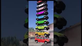 Mixed Colors Bus Fall® Accident Boy Speed Bump Car Accident Simulator bus shortsvideo [upl. by Priscilla]