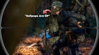 Using Two Of The Best Bullpup Rifles Ghillie Airsoft Gameplay [upl. by Danyelle]