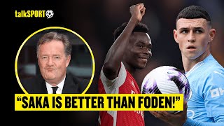 Piers Morgan EXPLAINS Why Arsenal Will WIN The Premier League amp Claims Saka Is BETTER Than Foden 🔥🏆 [upl. by Angela]