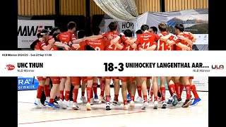 NLB Runde 2 UHC Thun vs Unihockey Langenthal Aarwangen 22092024 [upl. by Esoryram]