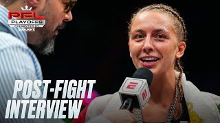 Dakota Ditcheva Post FIght Interview  2024 PFL Nashville [upl. by Neelyaj519]