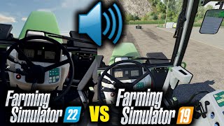 SOUND COMPARISON Farming Simulator 19 VS Farming Simulator 22 English Subtitles [upl. by Aihsotal191]