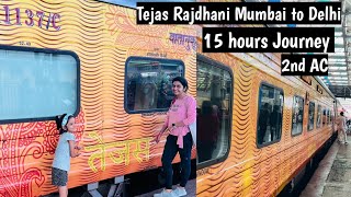 Mumbai to Delhi in 15hours by Tejas Rajdhani 2nd AC  Vlog  tejasrajdhaniexpress trainjourney [upl. by Yecaj]