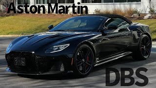 The 2022 Aston Martin DBS Superleggera Volante Start Up Walk Around Test Drive [upl. by Azilef]