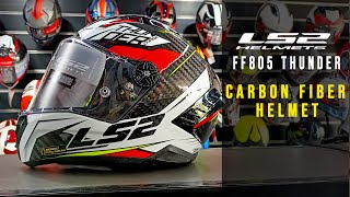 LS2 Carbon Fiber Helmet FF805 THUNDER I Unboxing amp Review [upl. by Nunes]