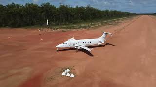 B1900 taxing at Skardon River after landing [upl. by Anohr]