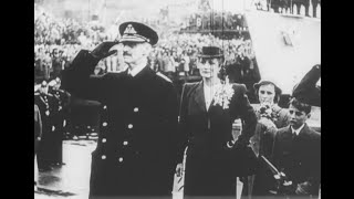 King Haakon VII returns to Norway in 1945 after 5 years in exile during WWII [upl. by Eyks]