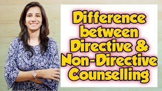 Difference between Directive amp NonDirective Counselling  BEdMEdUGC NET  Inculcate Learning [upl. by Isied]