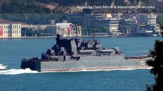 Russian Navys Ropucha Class Landing Ships Minsk amp Otrakovsky [upl. by Clementius]