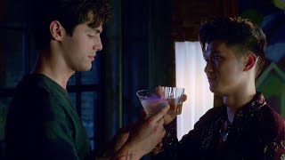 Alec and Magnus have a drink  Shadowhunters  Season 1 Episode 6 [upl. by Genisia]