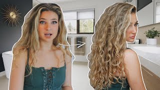 how I refresh my wavycurly hair with no heat amp no frizz [upl. by Llien]