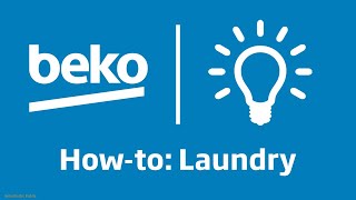 How do I load my Beko Washing Machine to minimise noise and any draining problems [upl. by Ursel]