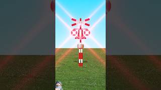 Railroad crossings with straws shorts shortfeeds viral tranding ytshorts ukgames [upl. by Suivatna]