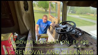 Cabover Restoration Episode 20 Chassis work Interior removal and cleaning [upl. by Teador506]