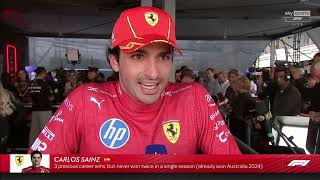 Carlos Sainz Post Race Interview  Media Pen  Mexican Grand Prix 2024 f1 [upl. by Colette]