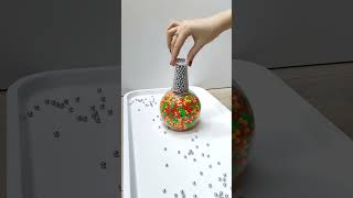 Tower of Plastic and Steel Beads Oddly Satisfying satisfying satisfyingvideo war shorts short [upl. by Dorina]