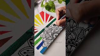 Must try😍 Creative canvas painting ideas💡art shortsvideo bohoart abstractart canvas mandala [upl. by Valencia]