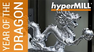 hyperMILL 5axis Machining The Dragon  Grob  YG1 [upl. by Damarra]