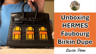 Unboxing the Best Hermes Faubourg Birkin Dupe [upl. by Roid]