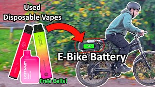 Powering an EBike using Disposable Vape Batteries [upl. by Nicki]