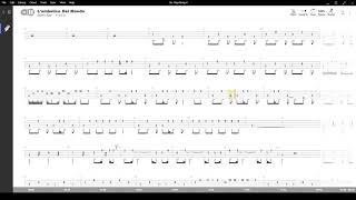 Lombelico del mondo  Jovanotti  Tablatura e base Senza Basso  Backing bass track  NO BASS [upl. by Ergener]