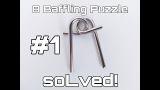 EASY METAL WIRE PUZZLE 1 SOLVED [upl. by Llenart]