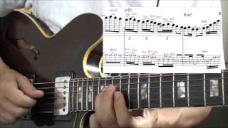 Larry Carlton  Room335 1st fast part of solo cover with tab and guitar lesson [upl. by Jerz]