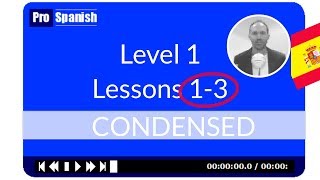 Learn Spanish  Level 1 Lessons 13 Condensed [upl. by Akiraa]