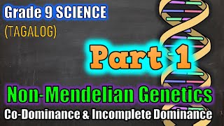 NonMendelian Genetics Incomplete amp Codominance  Gr 9 Part 1  Tagalog [upl. by Atel]