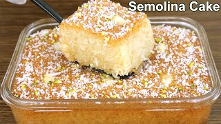 1 Egg Semolina Cake Recipe  Easy Dessert [upl. by Rainger]