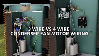 3Wire vs 4Wire Condenser Fan Motor Wiring [upl. by Alisa]