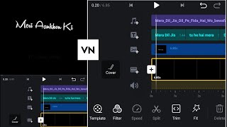 Vn App Black Screen Lyrics Video Editing  Black Screen Lyrics Status Editing In Vn Video Editor [upl. by Novit]