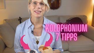 Kolophonium auftragen💖 7 Tipps für Geige Bratsche und Cello [upl. by Irra249]