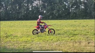 Ripping a gas gas 85 bikelife dirtbike wheelie awesome fast shorts 2stroke honda gasgas [upl. by Edythe847]