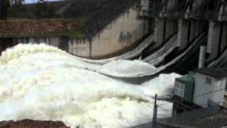 Wivenhoe Dam Flood Release Brisbane River Australia [upl. by Clarine77]