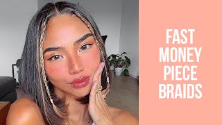 Front Row Mini Braids Tutorial  Easy Summer Hairstyle HowTo [upl. by Anelrihs]