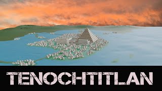 Tenochtitlan the Capital of the Aztec Empire  3D animation 4K [upl. by Stent]