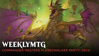 Commander Masters Planeswalker Party commander deck UPGRADED mtg cedh commander [upl. by Ynohta]