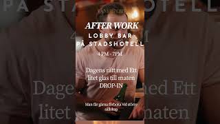 AFTER WORK AT STADSHOTELL IN MARIESTAD mariestad [upl. by Hanway]