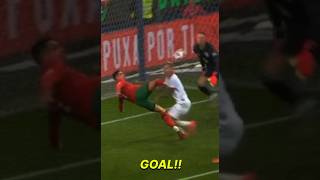 Ronaldo bicycle kick goal in Portugal vs Poland UEFA Nations Leauge [upl. by Yellehs]