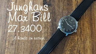 Junghans Max Bill 273400 automatic dress watch  hands on review [upl. by Duong175]