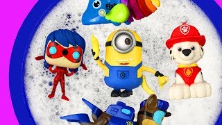 Learn Colors with Bucket of Toys Pj Masks Paw Patrol Vampirina Animals and Super Heroes [upl. by Kirsch]