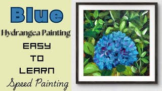 How To Paint Single Hydrangea I HYDRANGEA KAISE BANAYE🌼💐 I Learn Paint Hydrangea artwork [upl. by Prem]