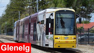 Trams on the Glenelg Tram Line  Adelaide Metro [upl. by Dnamra]