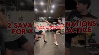 Savate Kicking Combo  Easy to Intermediate Level savate mma karate martialarts [upl. by Wadlinger]